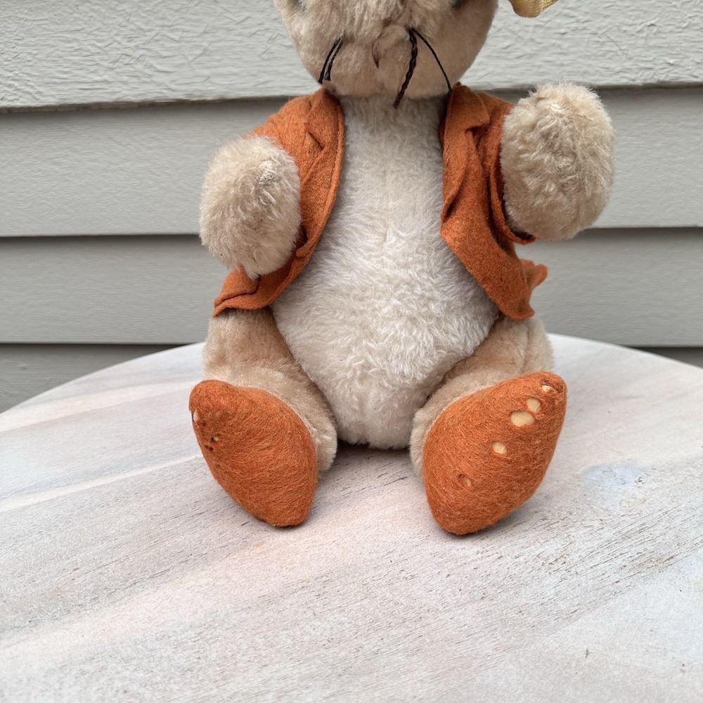Vintage Beatrix Potter Benjamin Bunny EDEN Toys Plush Animal Peter Rabbit 1972 - Picture 2 of 14